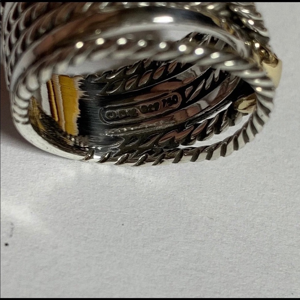 Authentic David Yurman X ring - Picture 6 of 6